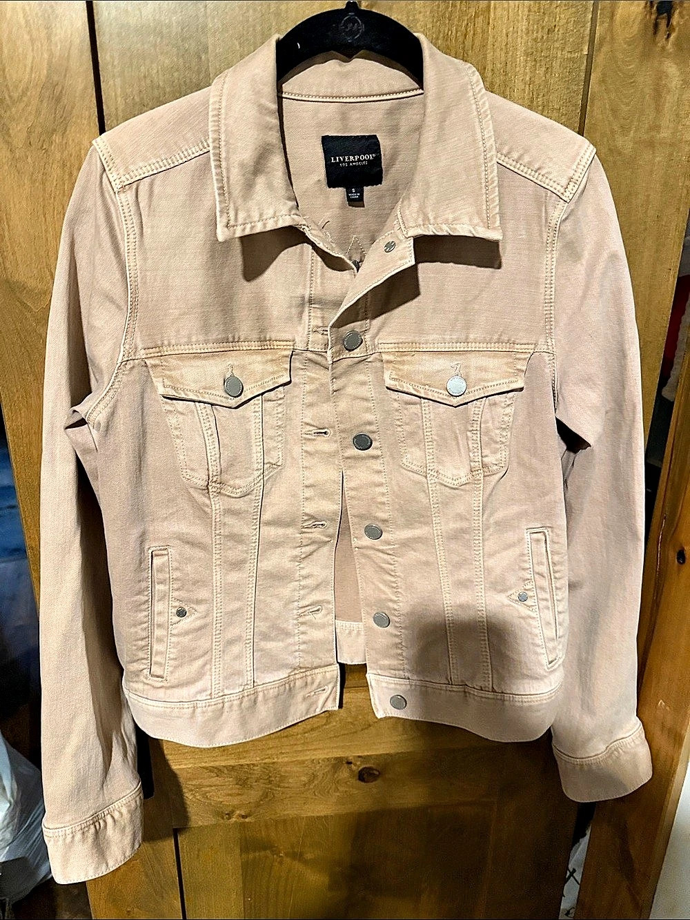 Liverpool Denim Jacket Pink Small Like New